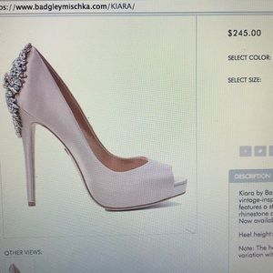 Badgley Mischka- Karolina Satin Embellished Pumps